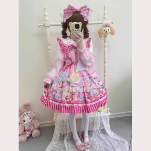 Rabbit Dessert Chef Sweet Lolita Dress JSK (WS280)